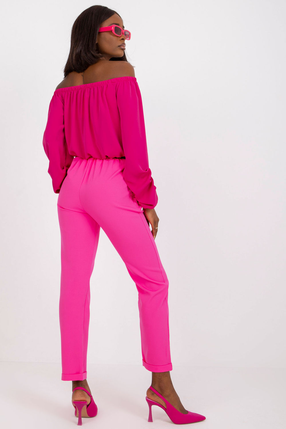 Chaussures à talons femme Italy Moda Pantalon Pantalon — rosé