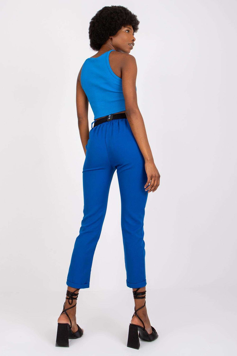 Chaussures à talons femme Italy Moda Pantalon Pantalon — bleu
