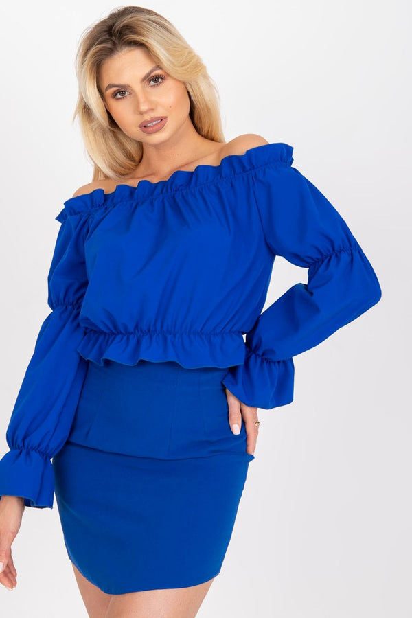 Blouse femme Rue Paris Chemisier Chemisier — bleu