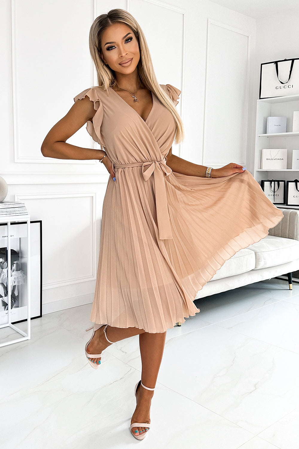 Robe femme Numoco De Cocktail De — beige
