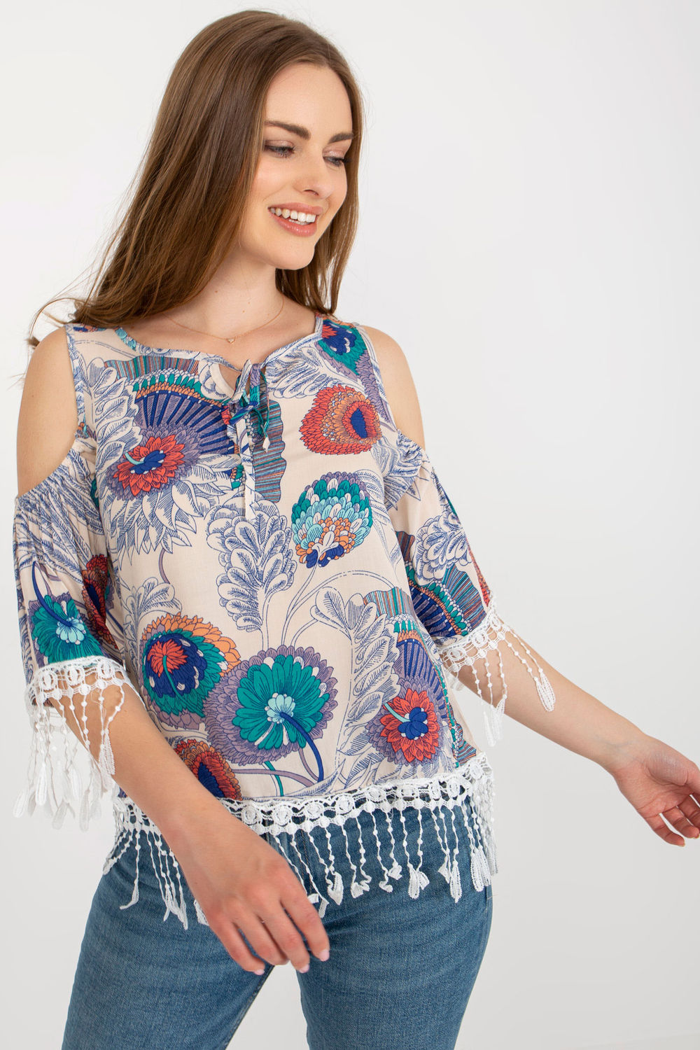 Blouse femme AT Chemisier Chemisier — beige