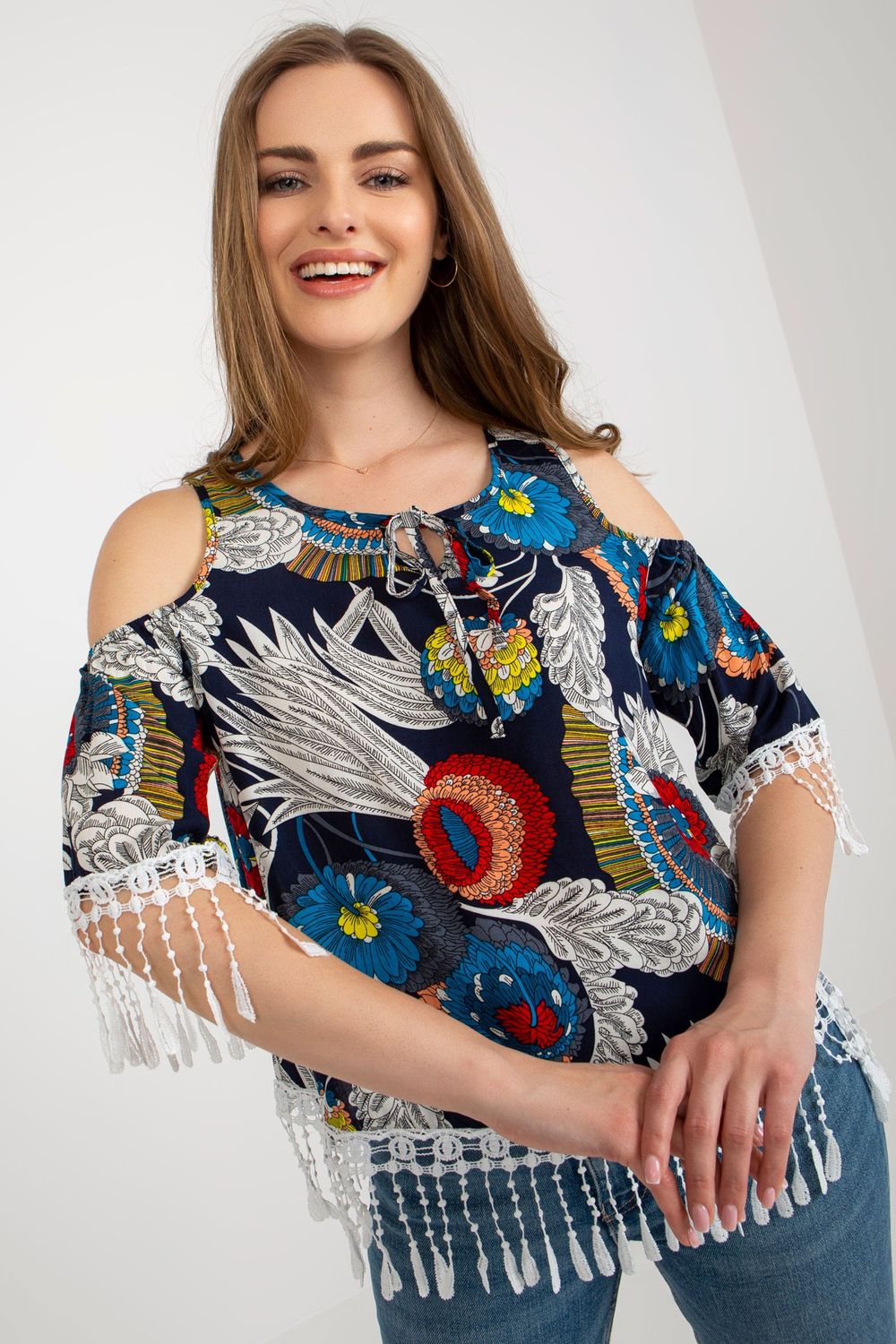 Blouse femme AT Chemisier Chemisier — bleu marine