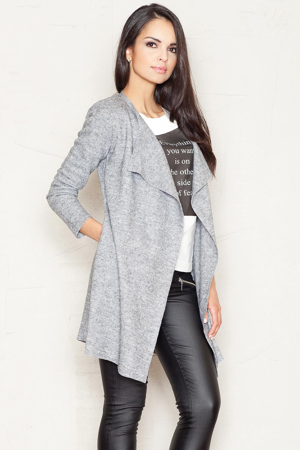 T-shirt femme Figl Sweatshirt Sweatshirt — gris