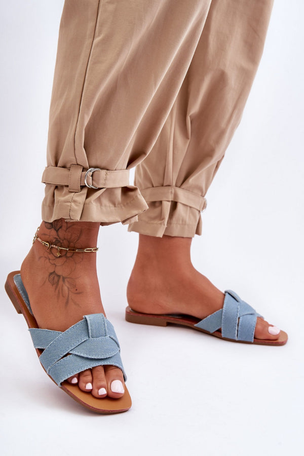 Sandales femme Step in style Clacquettes Clacquettes — bleu