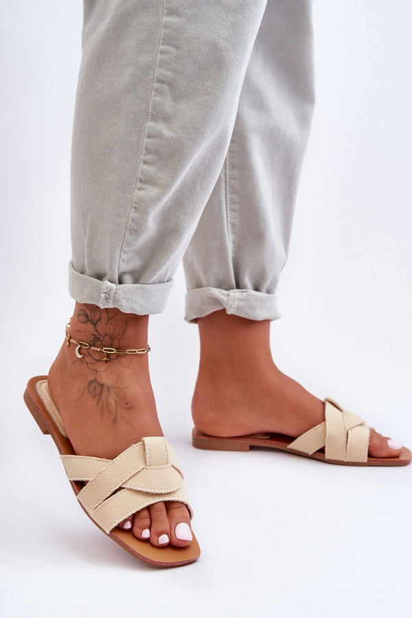 Sandales femme Step in style Clacquettes Clacquettes — beige