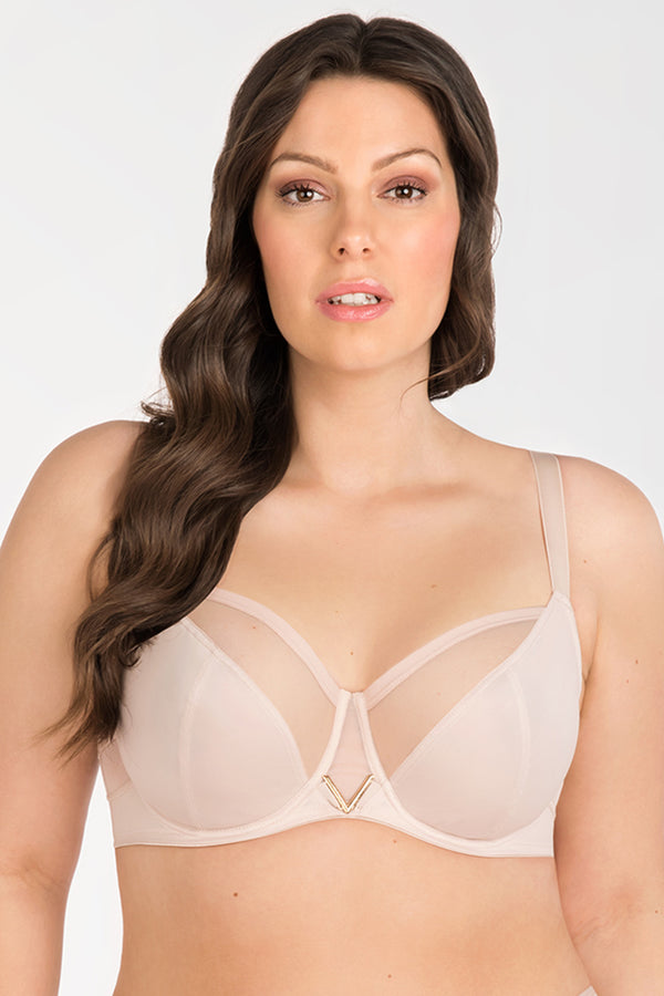 Soutien-gorge semi-soft femme Gorsenia Lingerie Soft Soft — beige