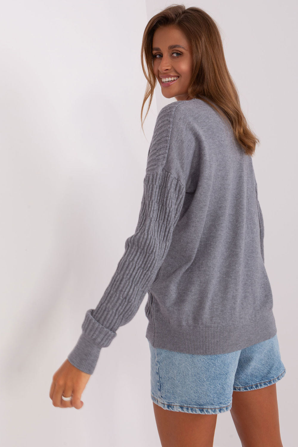 Pull femme AT Chandail Chandail — gris