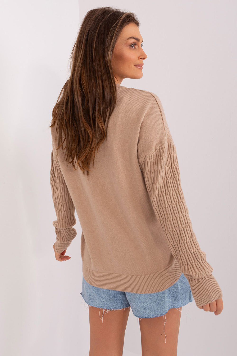 Pull femme AT Chandail Chandail — beige
