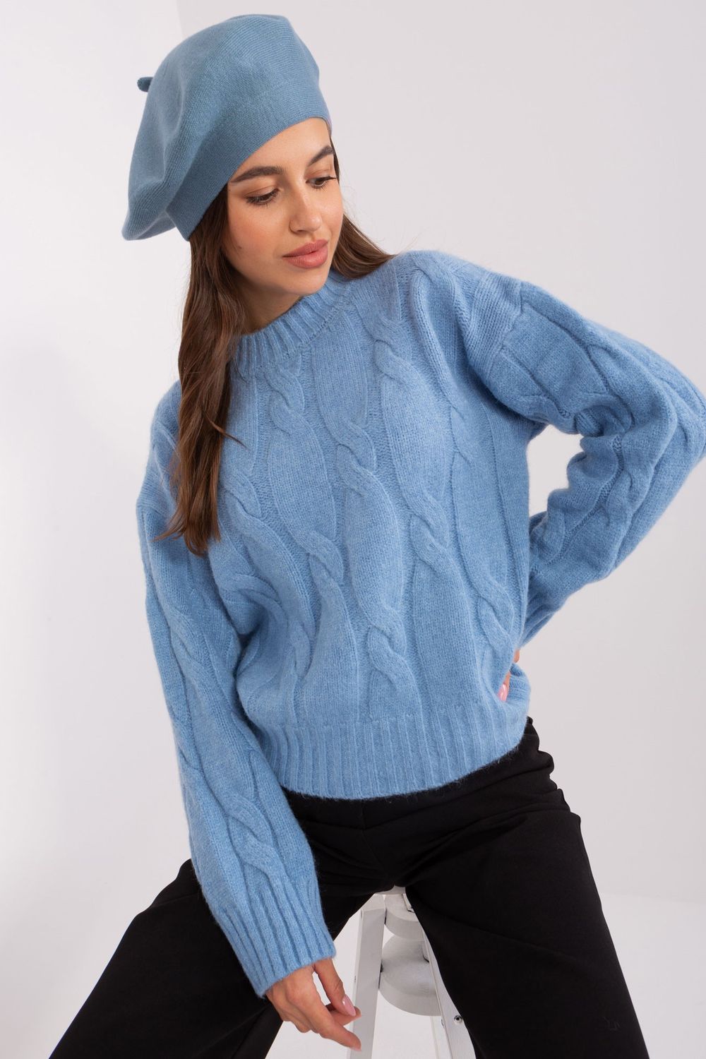 Béret femme AT — bleu