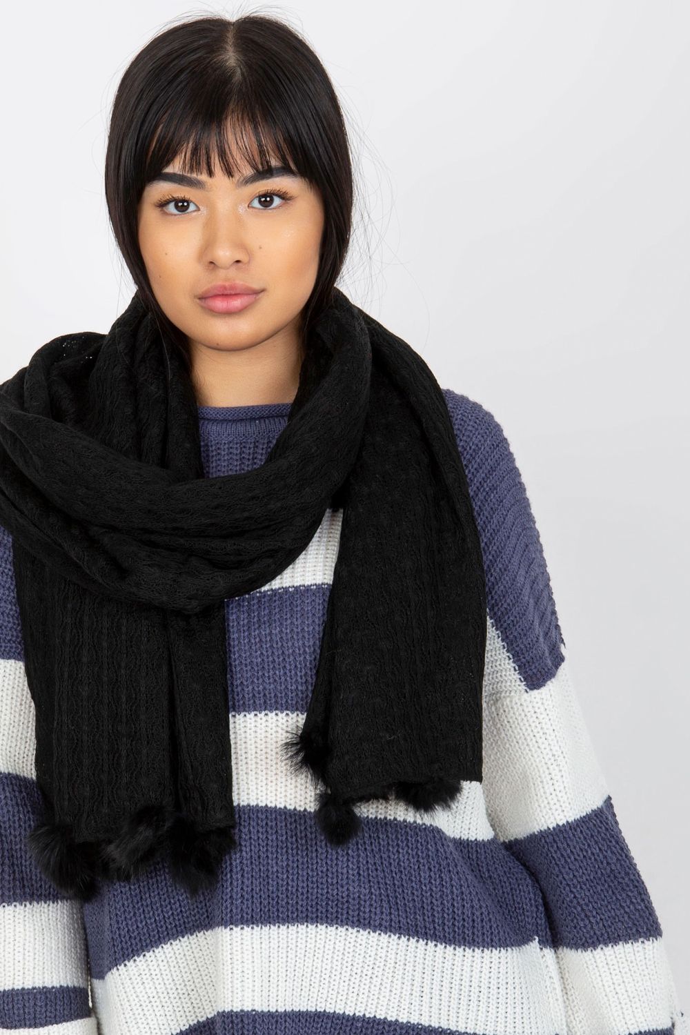 Châle femme AT — noir