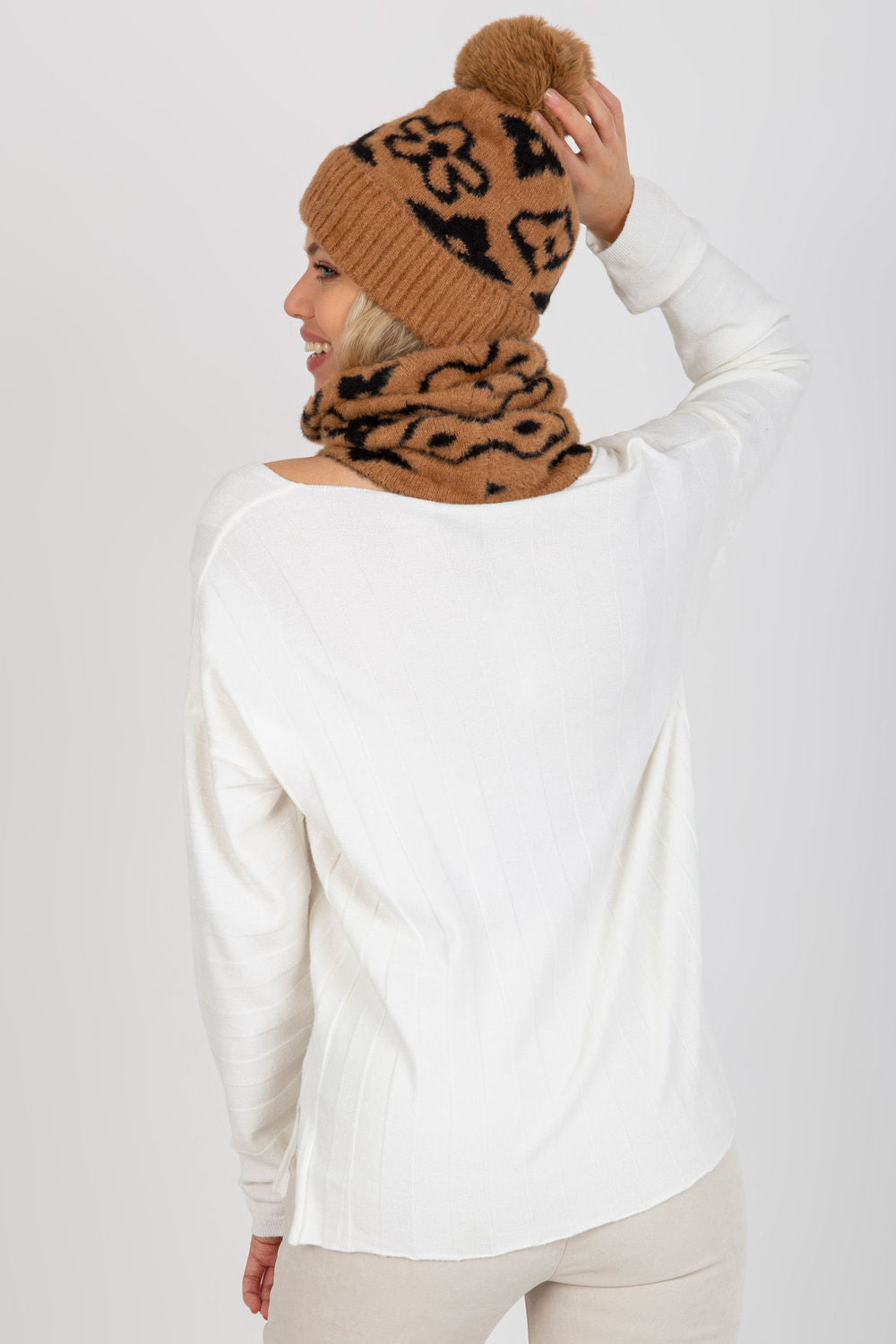 Bonnet femme AT — brun