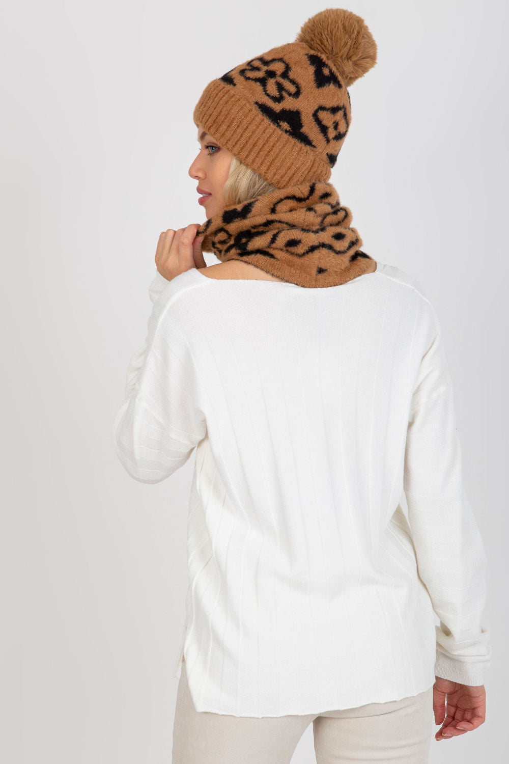 Infinity Écharpe femme AT — brun