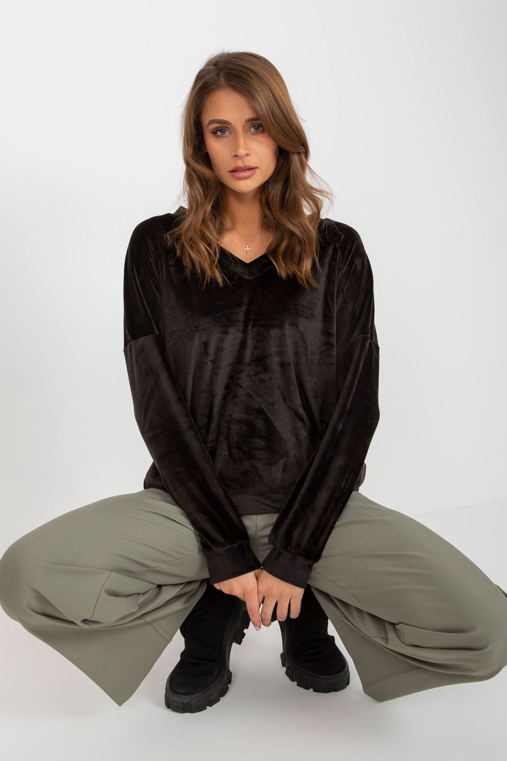 T-shirt femme Relevance Sweatshirt Sweatshirt — noir