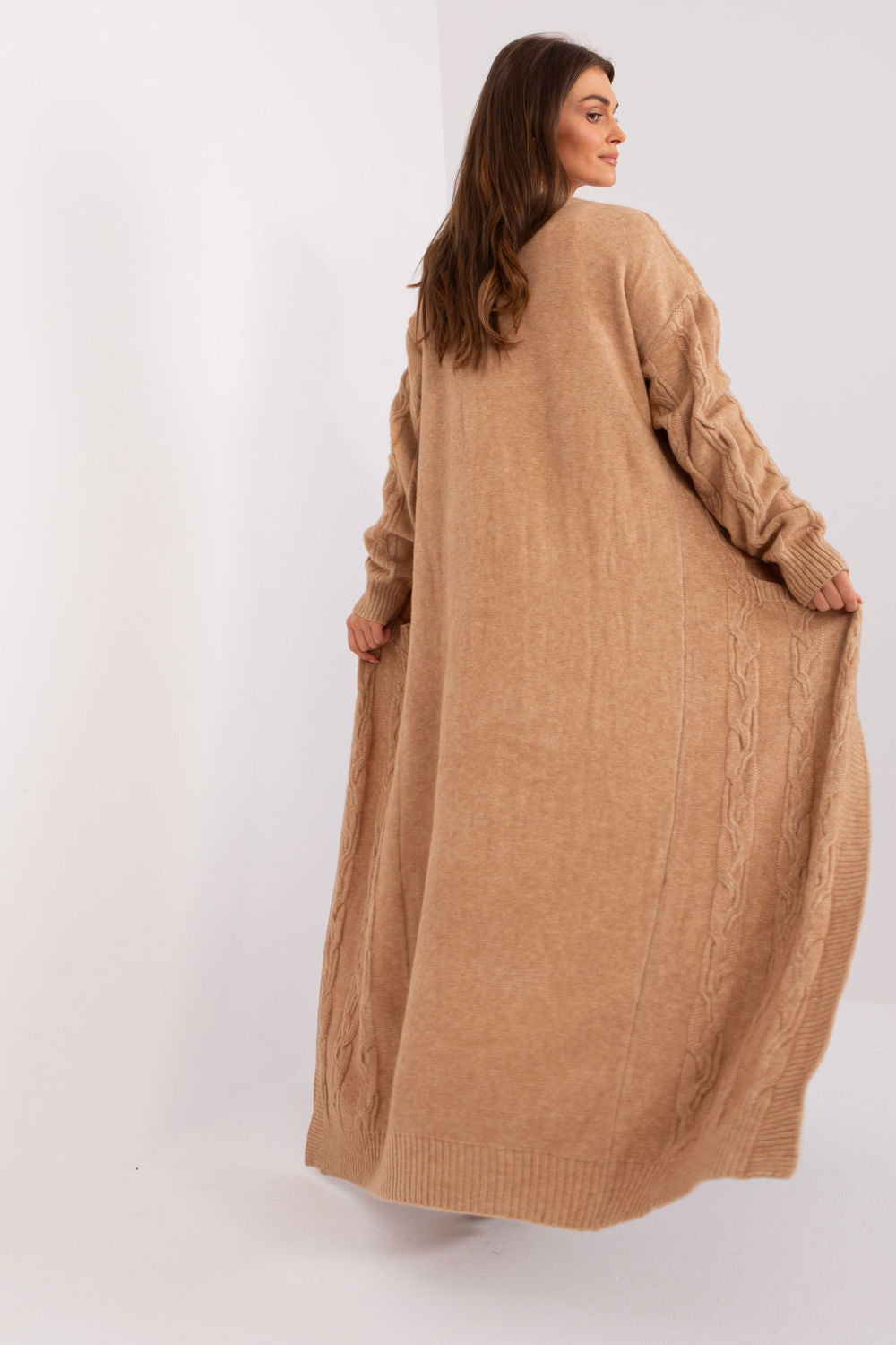 Cardigan femme AT — brun