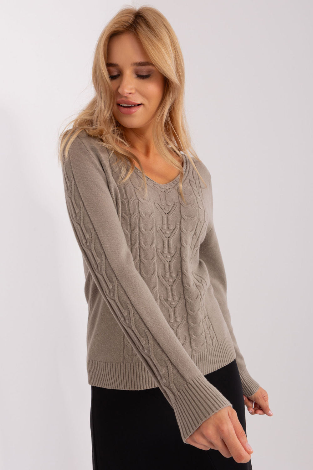 Pull femme AT Chandail Chandail — beige