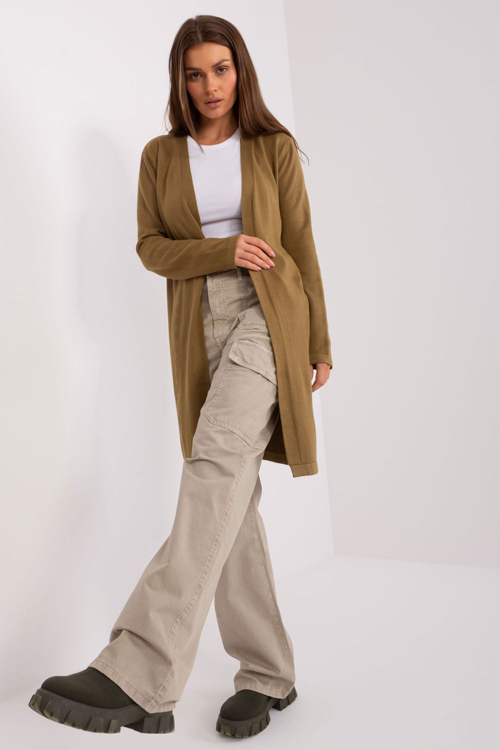 Cardigan femme AT — vert