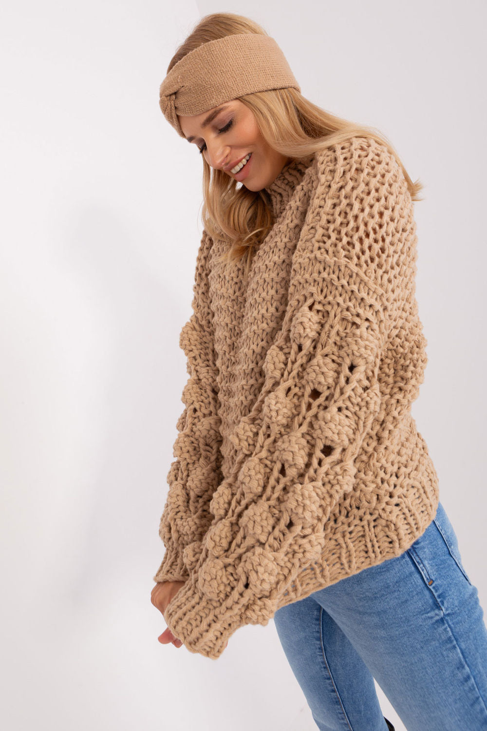 Pull femme AT Chandail Chandail — beige