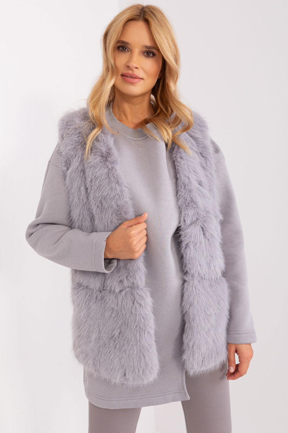 Gilet femme AT — gris