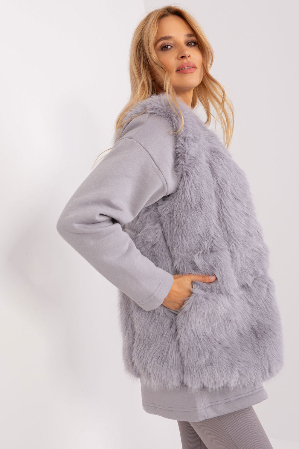 Gilet femme AT — gris
