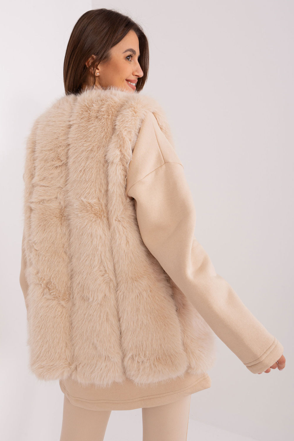 Gilet femme AT — beige