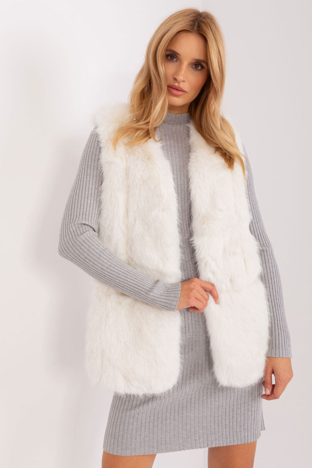 Gilet femme AT — beige