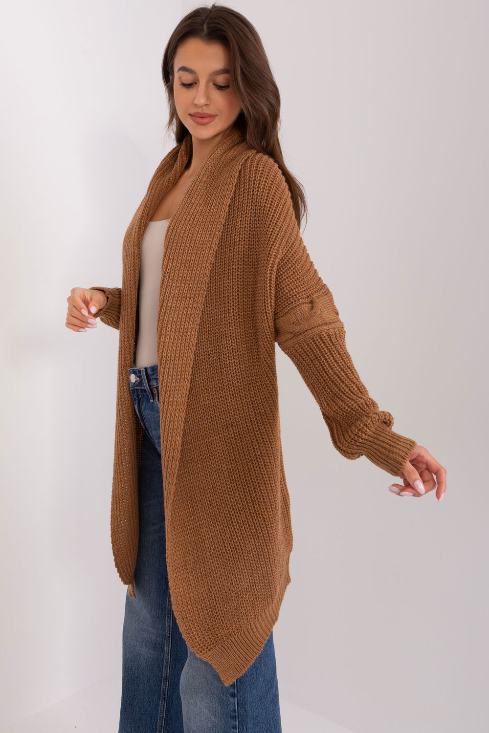 Cardigan femme Och Bella — brun