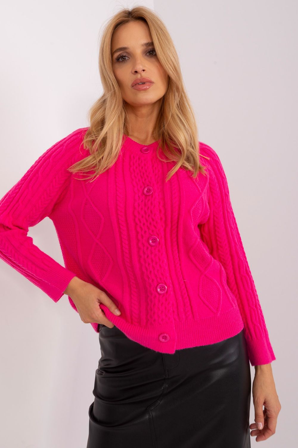 Cardigan femme AT — rosé
