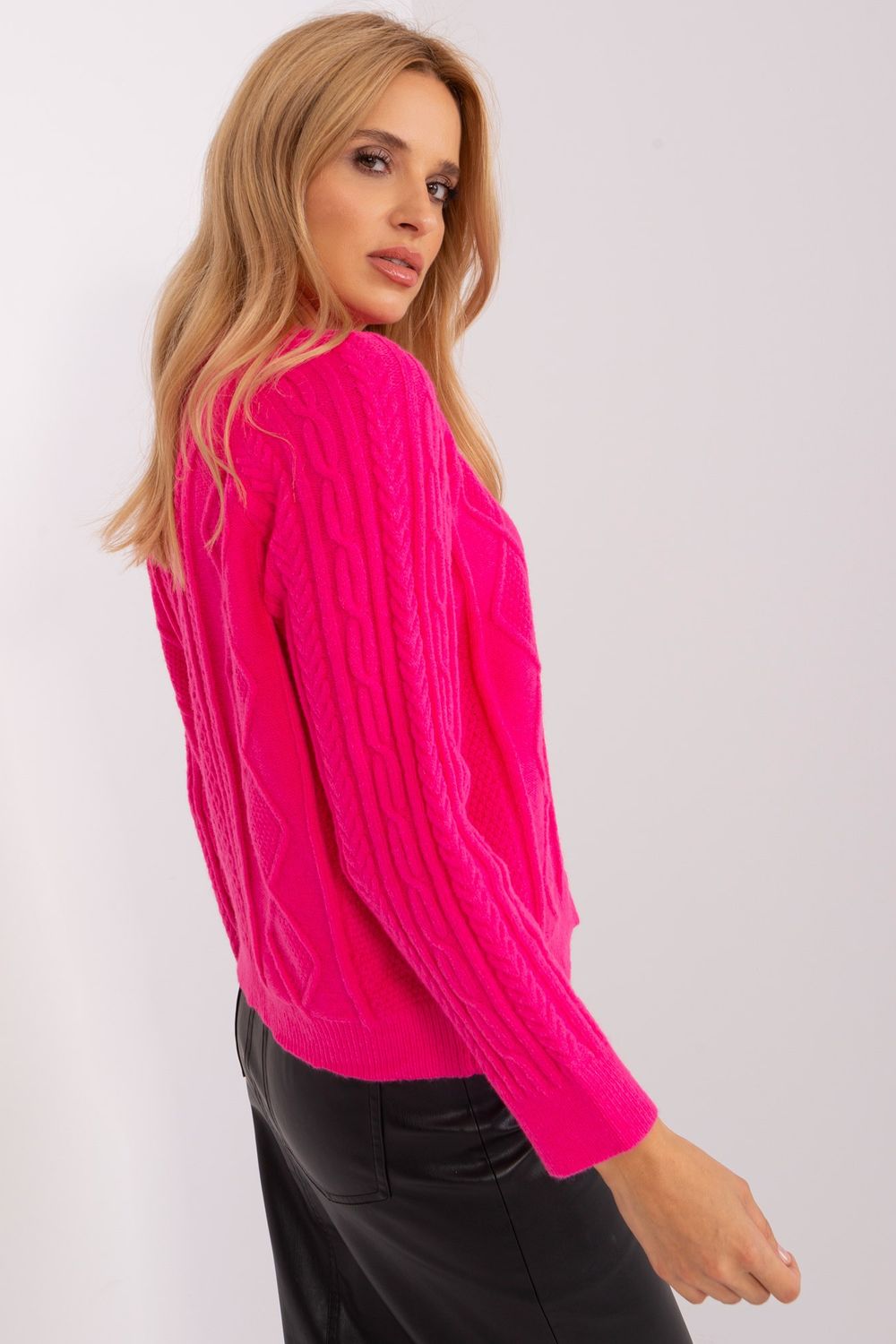 Cardigan femme AT — rosé