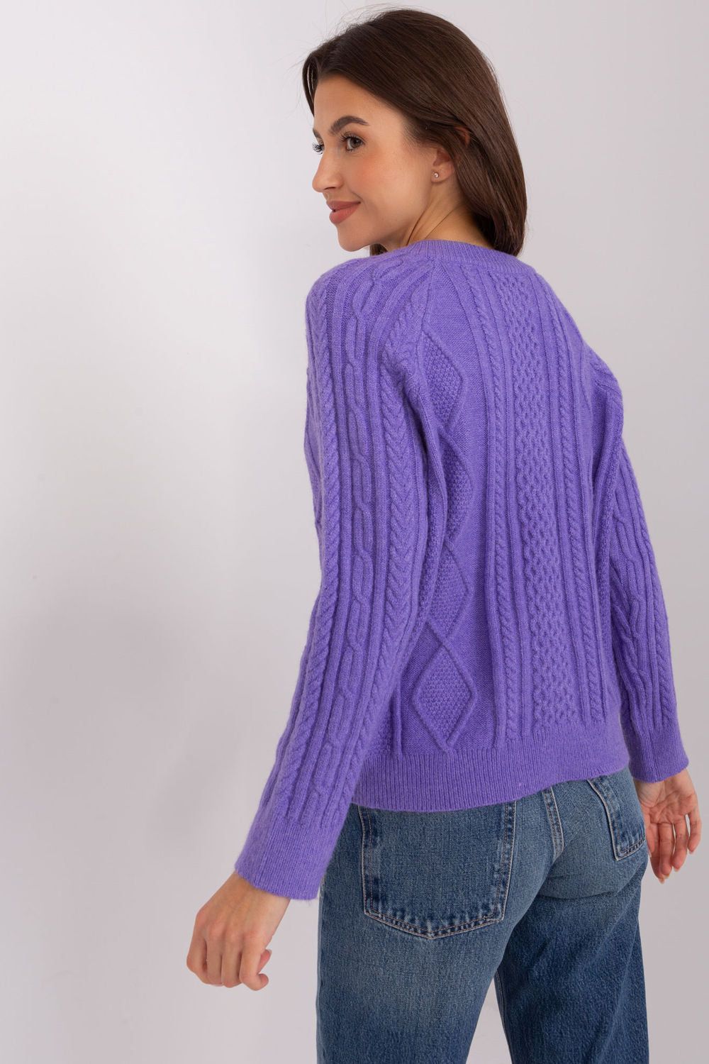 Cardigan femme AT — violet
