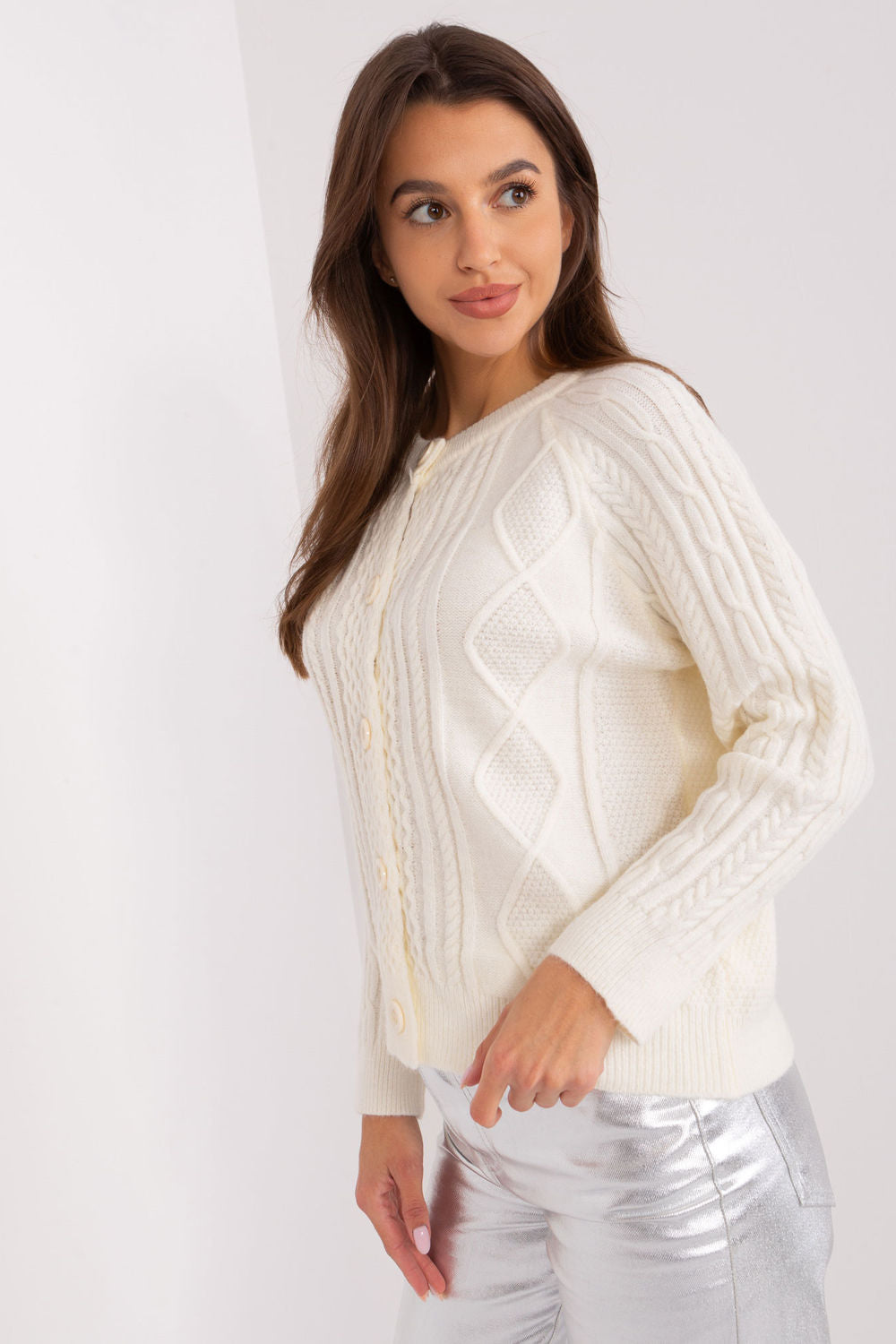 Cardigan femme AT — beige