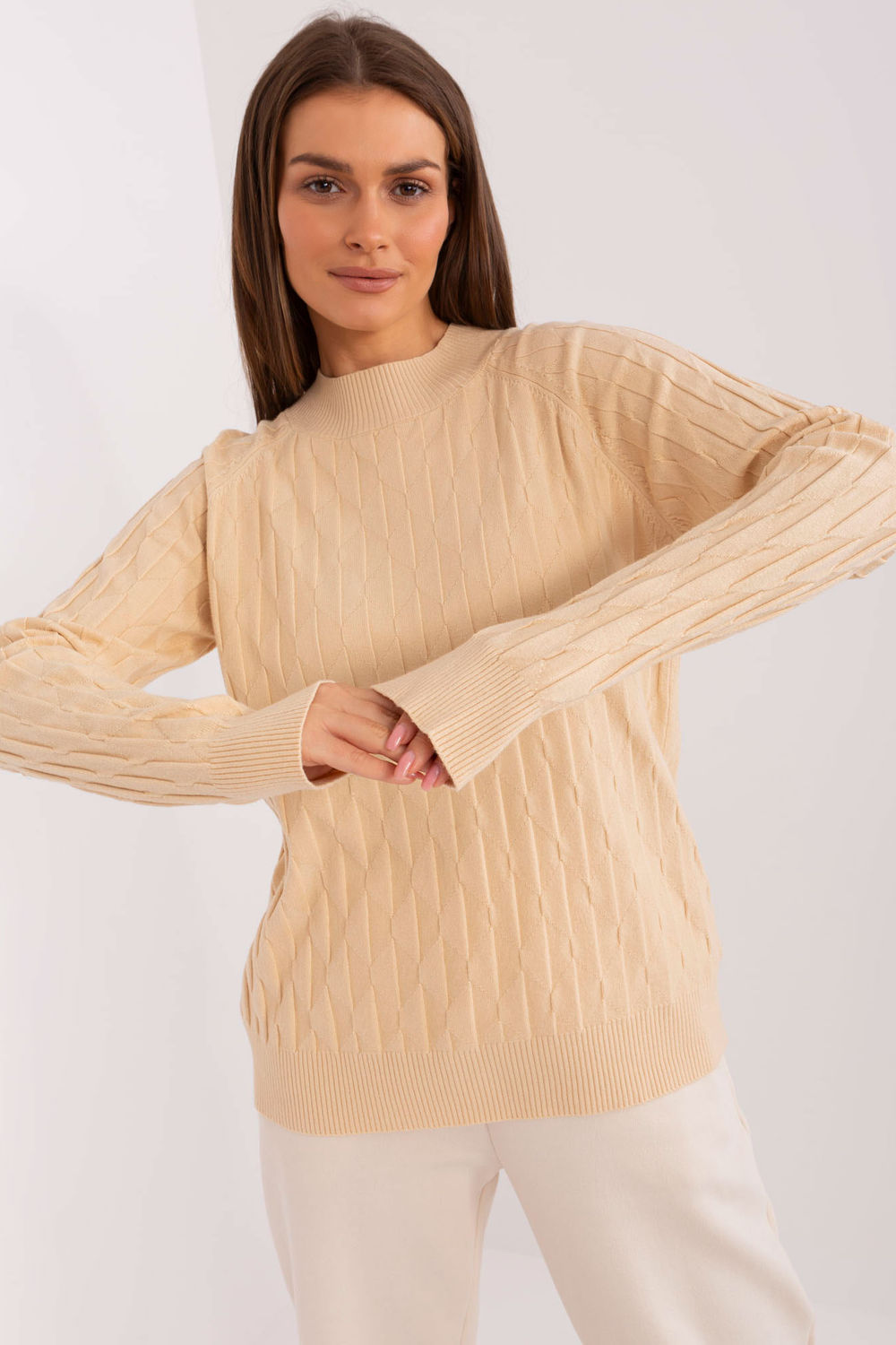 Pull femme AT Chandail Chandail — beige