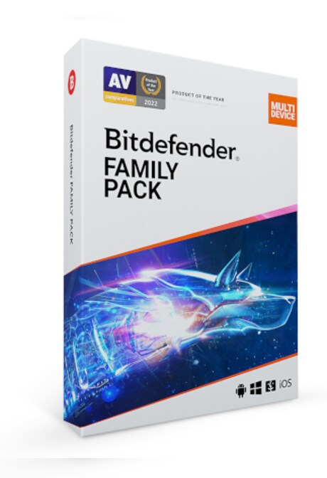 Bitdefender Total Security Family Pack 2023 (PC, Mac) (15 Devices, 1 Year)  - Bitdefender Key - UNITED KINGDOM
