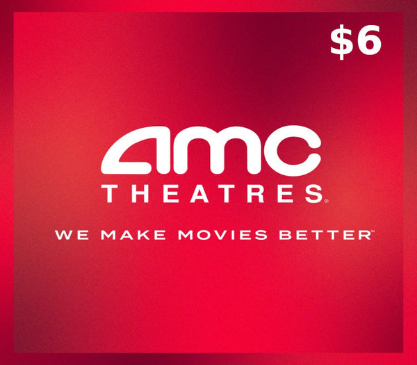 AMC Theatres $6 Gift Card