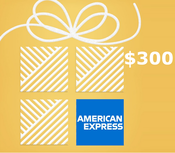 American Express $300 US Gift Card (6 Month Expiration)