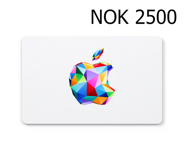 Apple 2500 NOK Gift Card NO
