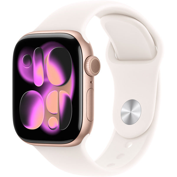 Apple Watch Titan Gold, bracelet / boîtier titane, 42 mm, bracelet sport blassrosa S/M, Cellular - Apple - vue 2
