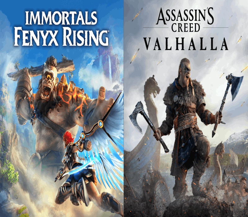 Assassin's Creed Valhalla + Immortals Fenyx Rising Bundle US XBOX One /