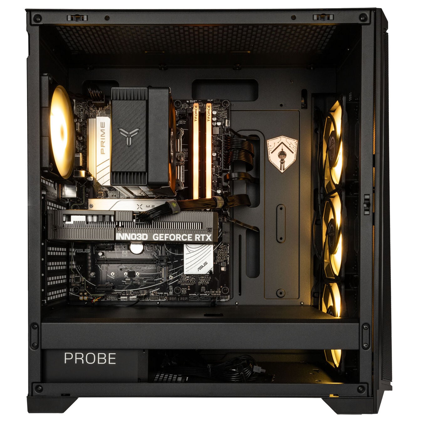 KingForge Gaming-PC Bronze, AMD Ryzen 5 7500F, RTX 5060, Phanteks Eclipse G370A – Fertig-PC avec Windows - King Mod Systems - vue 4