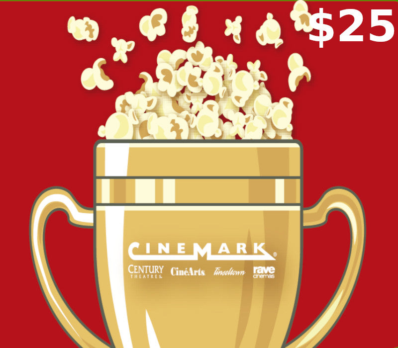 Cinemark Theatres $25 Gift Card