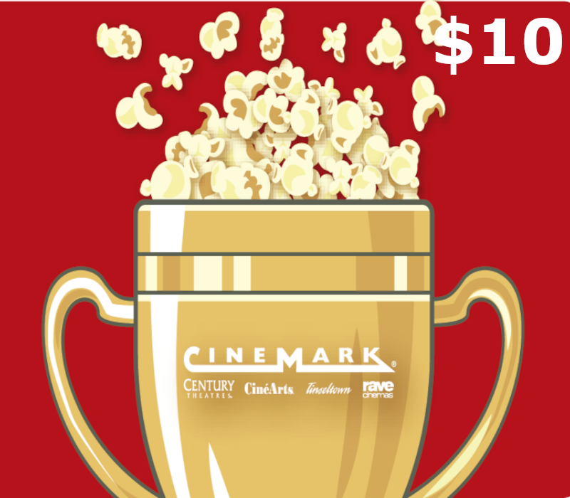 Cinemark Theatres $10 Gift Card