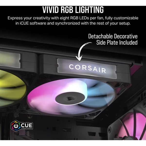Corsair iCUE LINK RX120 RGB Triple, Gehäuselüfter - Corsair - vue 4
