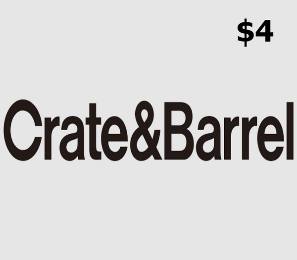 Crate and Barrel $4 Gift Card