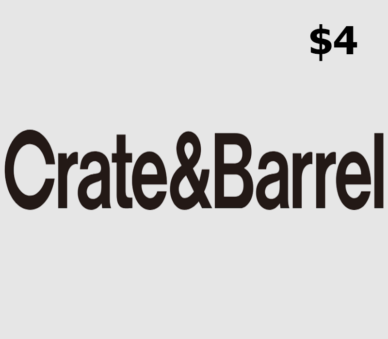 Crate and Barrel $4 Gift Card