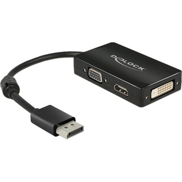DeLOCK Adapter Displayport > VGA/HDMI/DVI-D - DeLOCK - vue 2