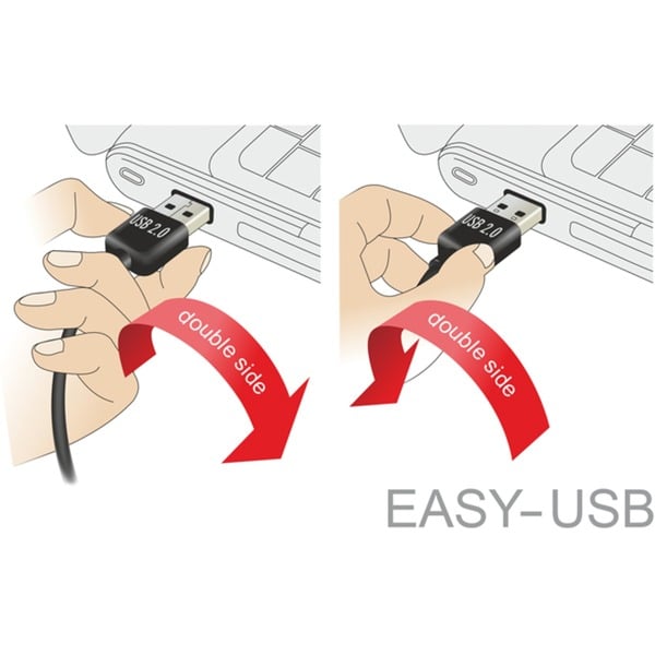 DeLOCK EASY-USB 2.0 câble, USB-A Stecker 90° > Micro-USB Stecker - DeLOCK - vue 4