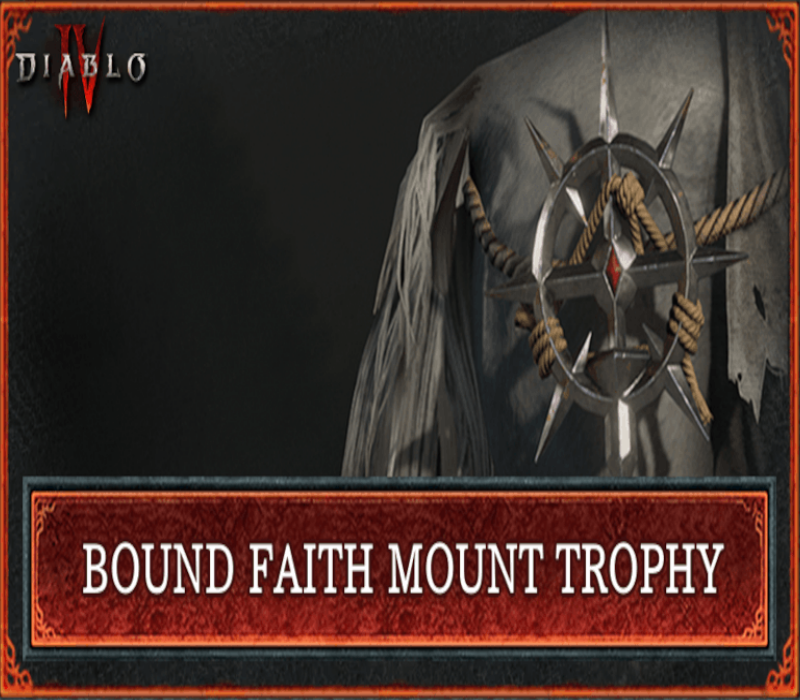 Diablo IV - Bound Faith Mount Trophy DLC NA