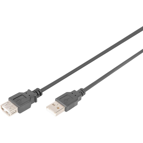 (€ 2,04 / 1 m) Digitus USB 2.0 Verlängerungskabel, USB-A Stecker > USB-A Buchse - Digitus