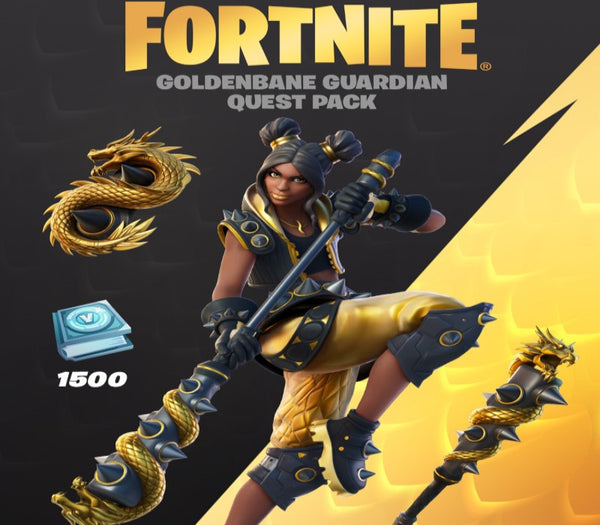 Fortnite - Goldenbane Guardian Quest Pack + 1500 V-Bucks Challenge