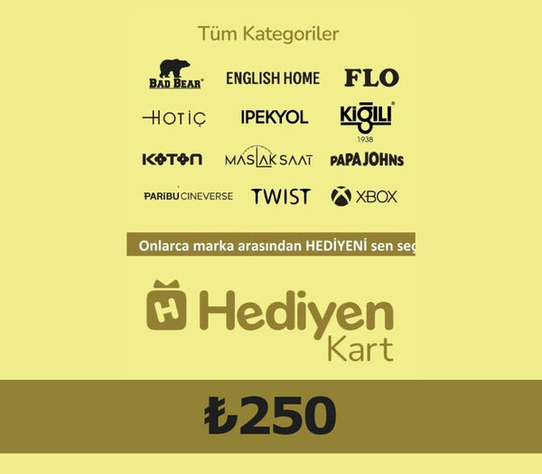 Hediyen KART - All Access ₺250 Gift Card TR