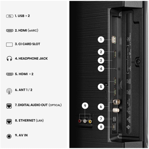 Hisense 50A6S, LED-Fernseher - Hisense - vue 17